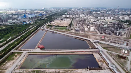 Industrial water bodies eg. Cooling ponds and wastewater treatment